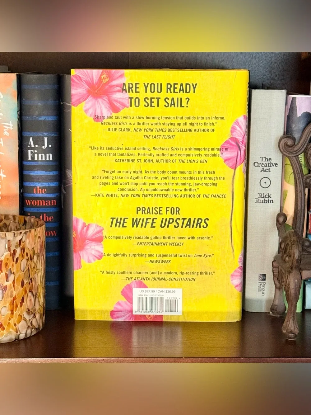 Reckless Girls by Rachel Hawkins - Bright Yellow Cover with Pink Flowers